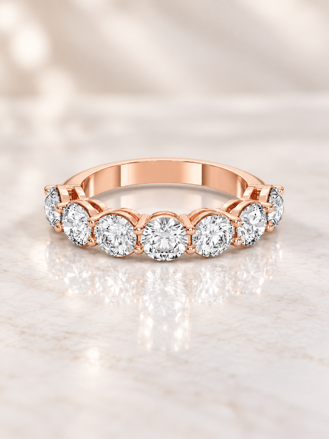 Zaina Cadence round 3 ct lab grown diamond ring design, product view