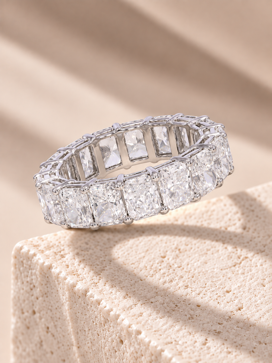 Zaina Vow radiant lab grown diamond ring design, alternate view