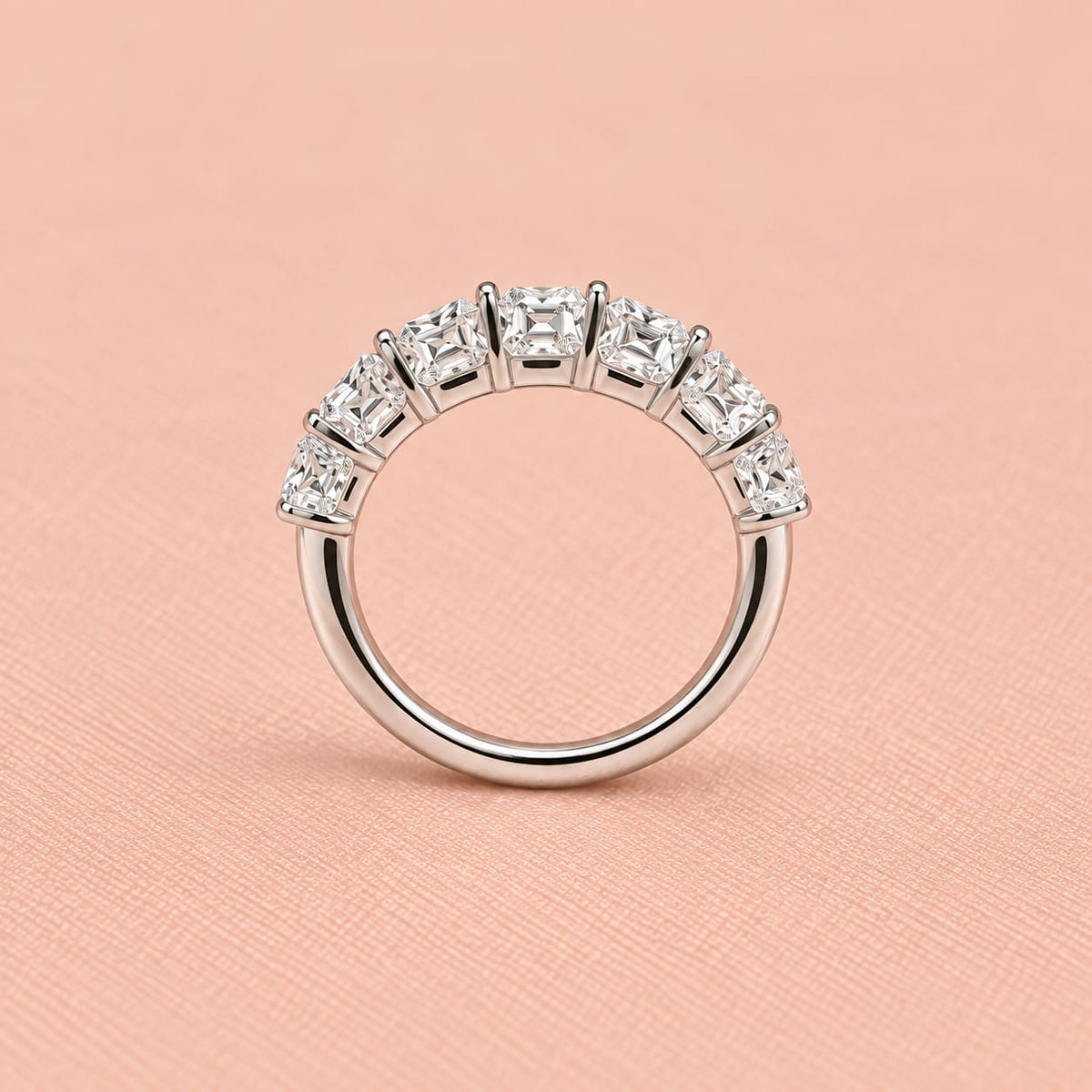 Zaina Luna lab grown diamond ring in 14k Rose Gold, detail view 2
