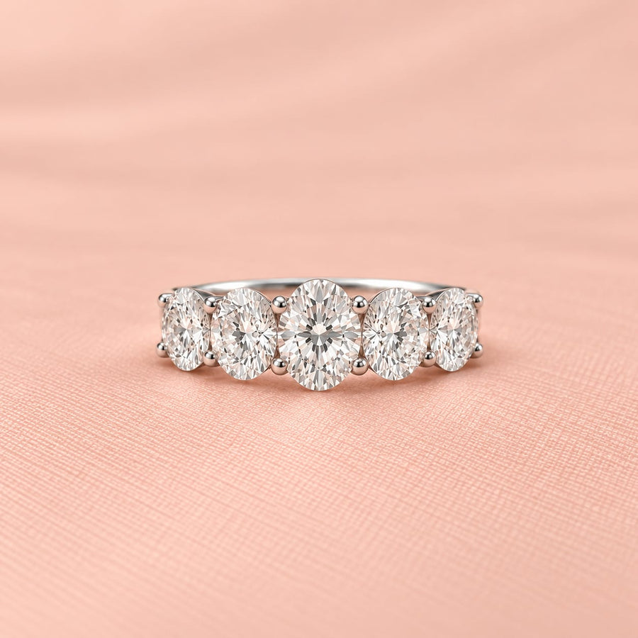 Zaina Lumière lab grown diamond ring in 14k Rose Gold, product view