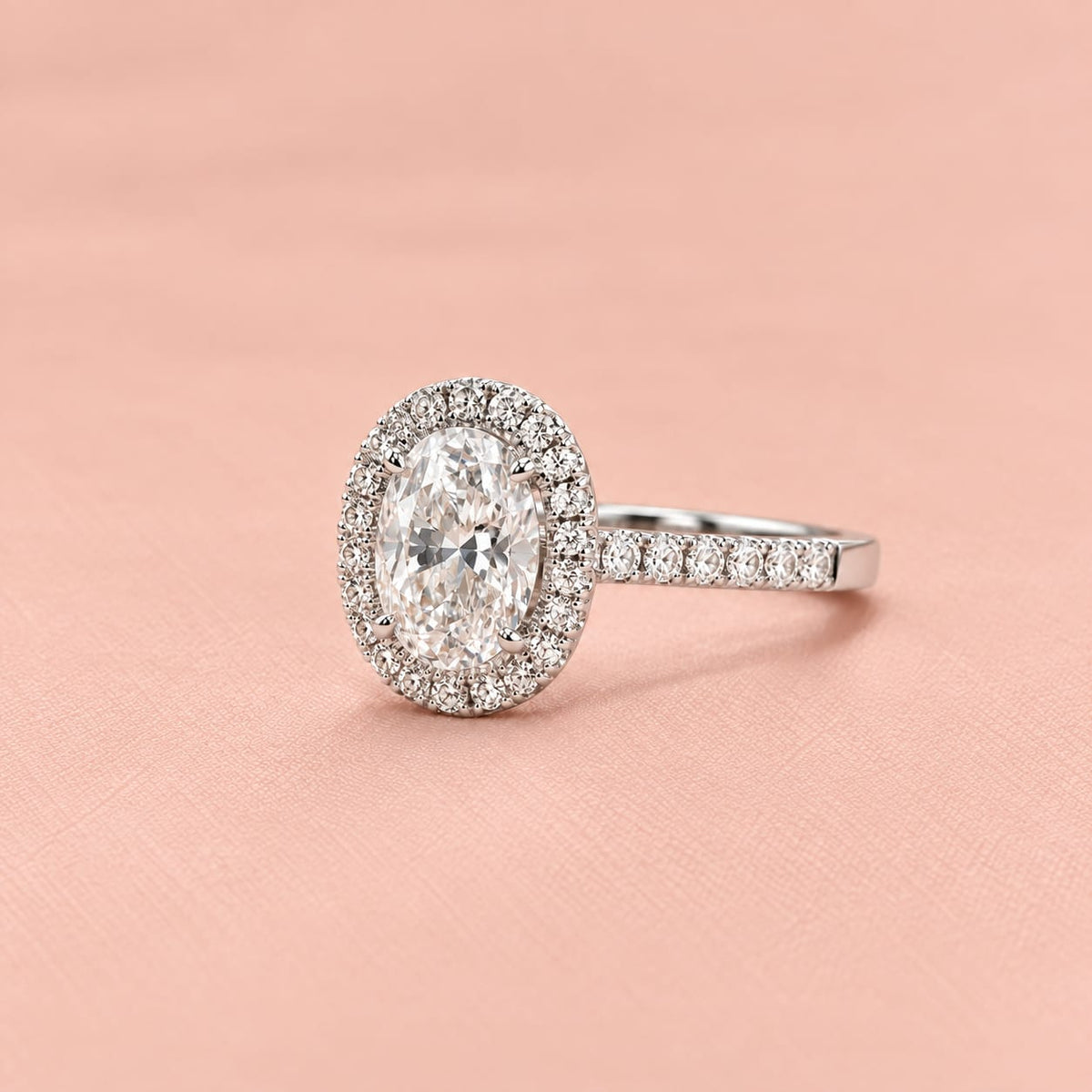Zaina Aura Elongated Cushion lab grown diamond ring in 14k Yellow Gold, detail view 4