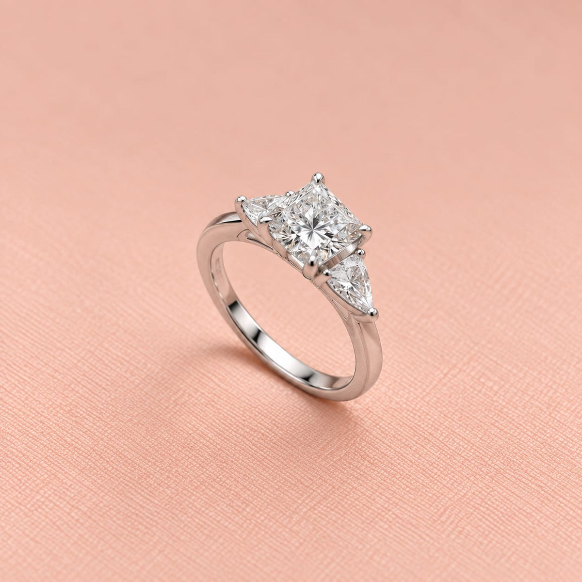 Zaina Iris lab grown diamond ring in 14k Rose Gold, detail view 3