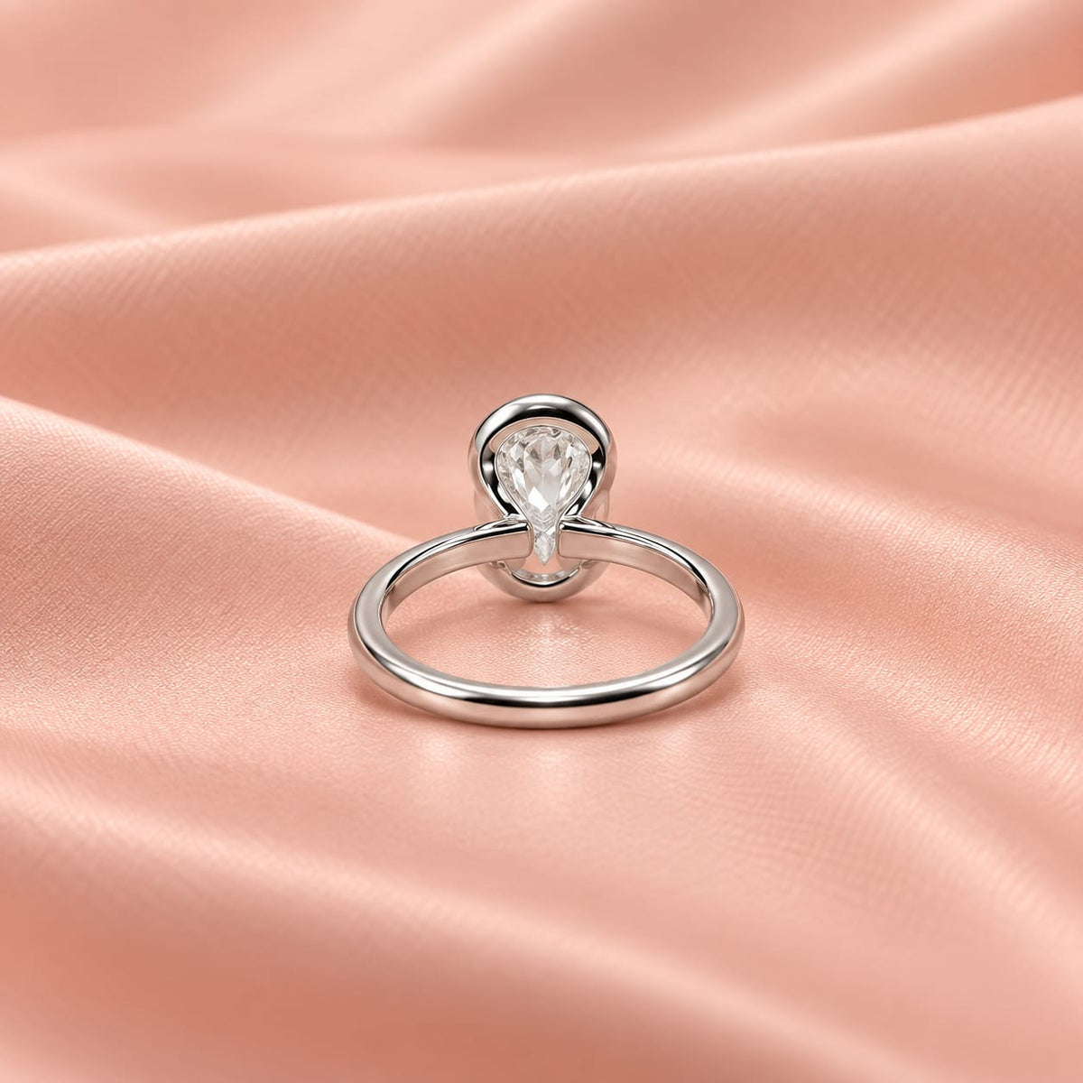 Zaina Cleo lab grown diamond ring in 14k Rose Gold, detail view 7