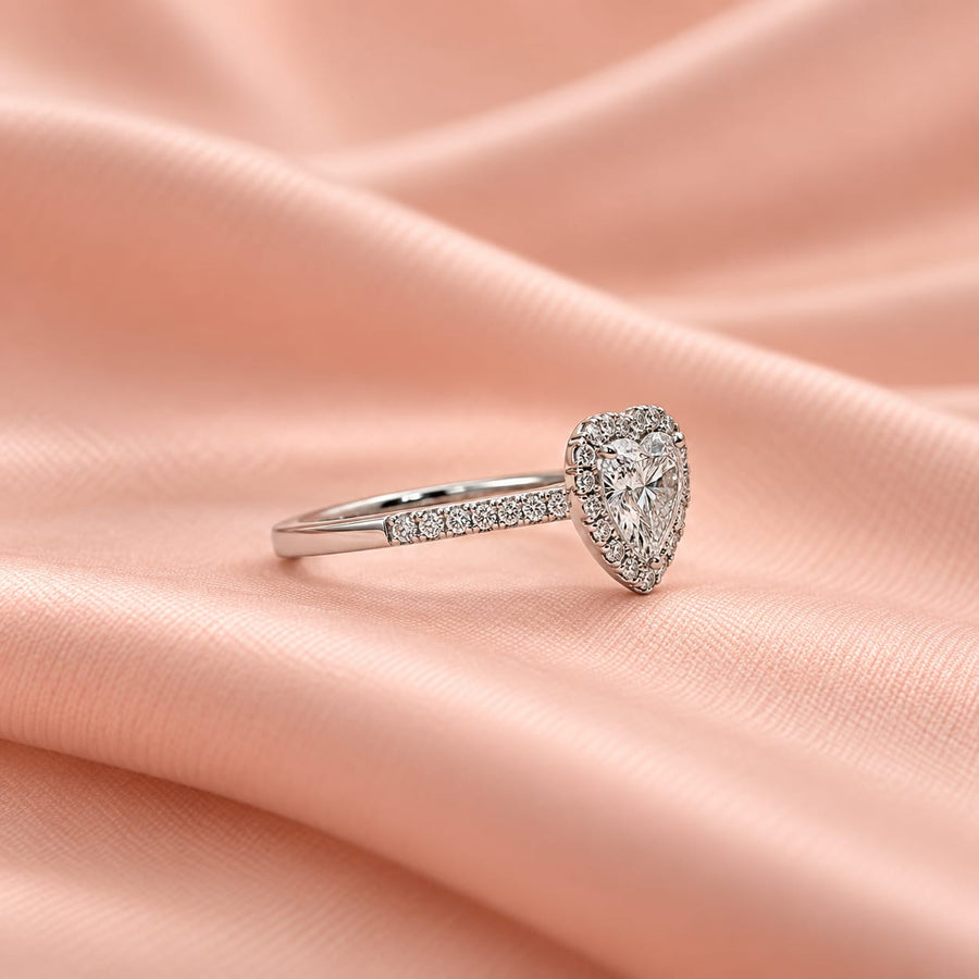 Zaina Aura Heart lab grown diamond ring in 14k Yellow Gold, alternate view