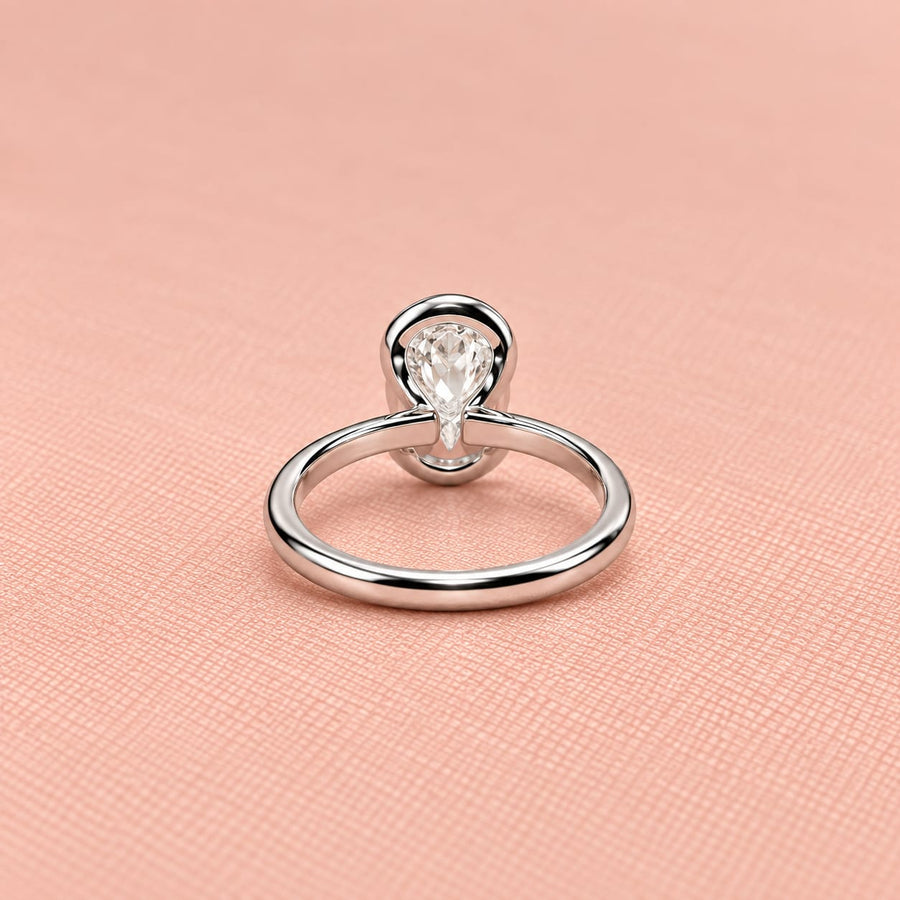 Zaina Cleo lab grown diamond ring in 14k Rose Gold, product view