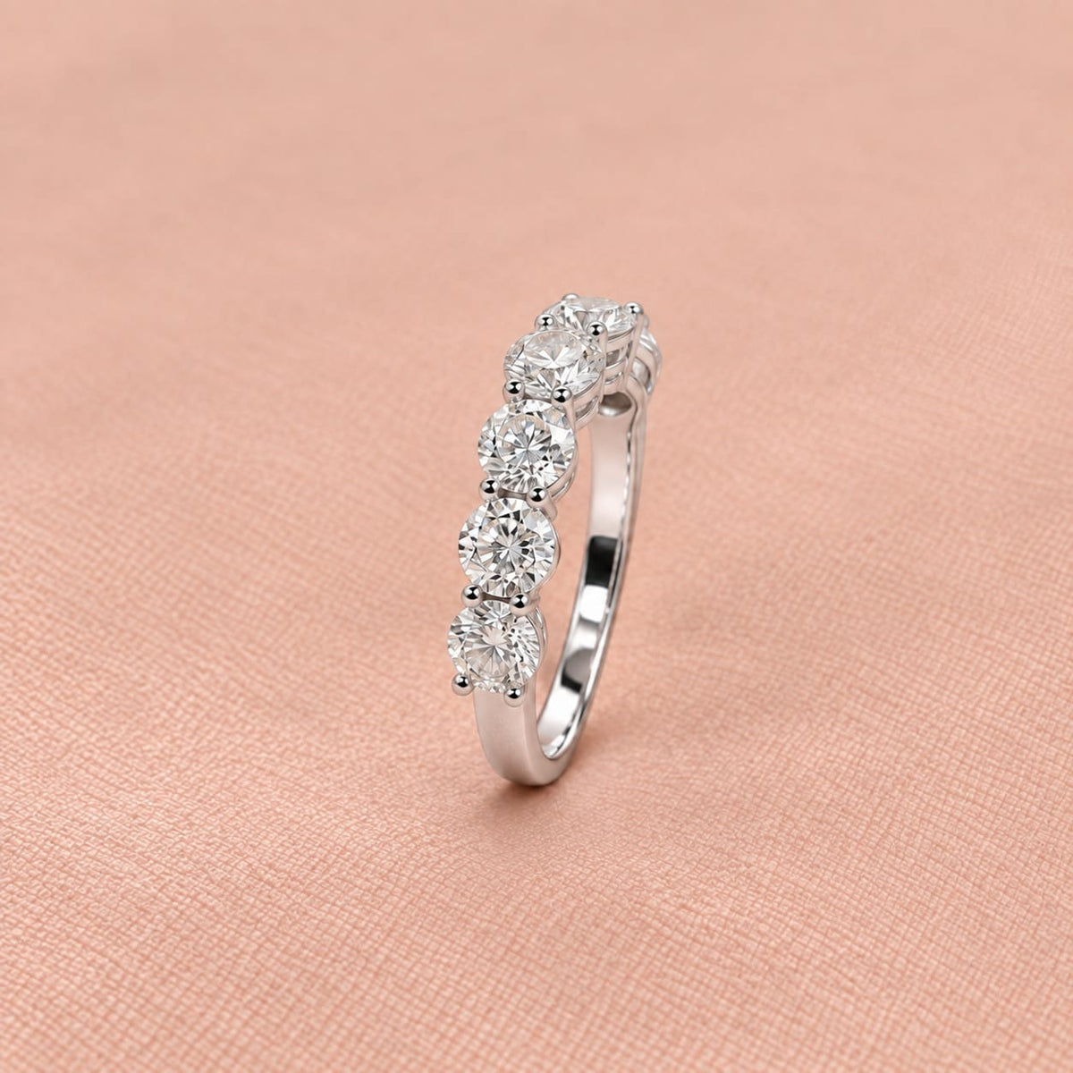 Zaina Luna lab grown diamond ring in 14k Rose Gold, detail view 7
